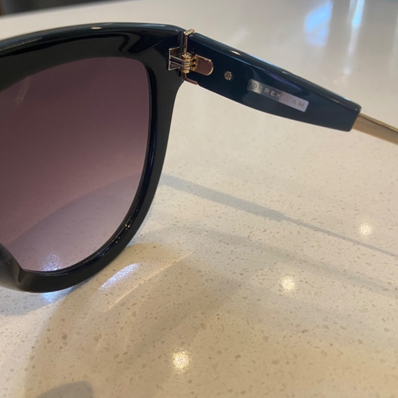 Derek Lam black and gold aviator sunglasses - Picture 3 of 4